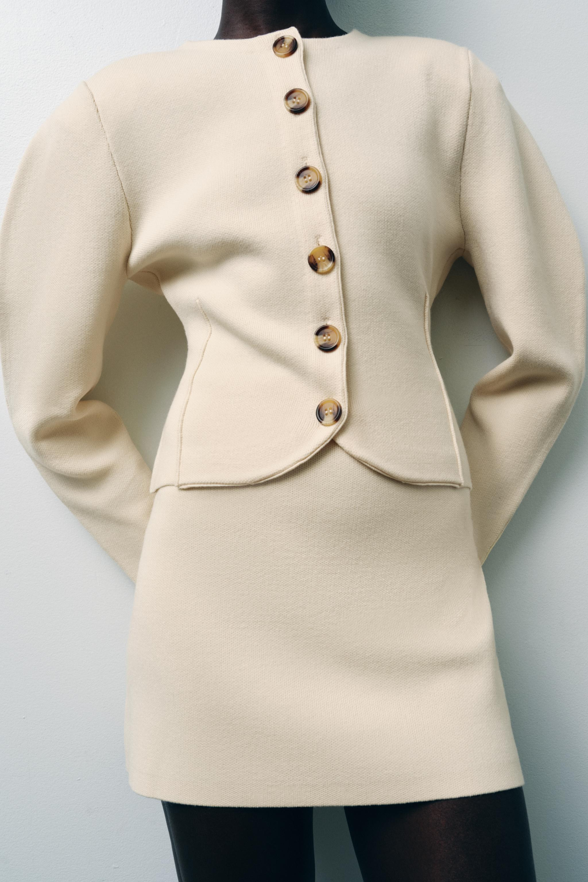 FITTED CARDIGAN WITH BUTTONS | Zara UK