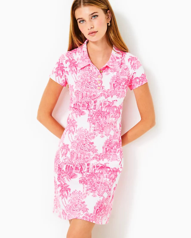 UPF 50+ Luxletic Frida Scallop Polo Dress | Lilly Pulitzer