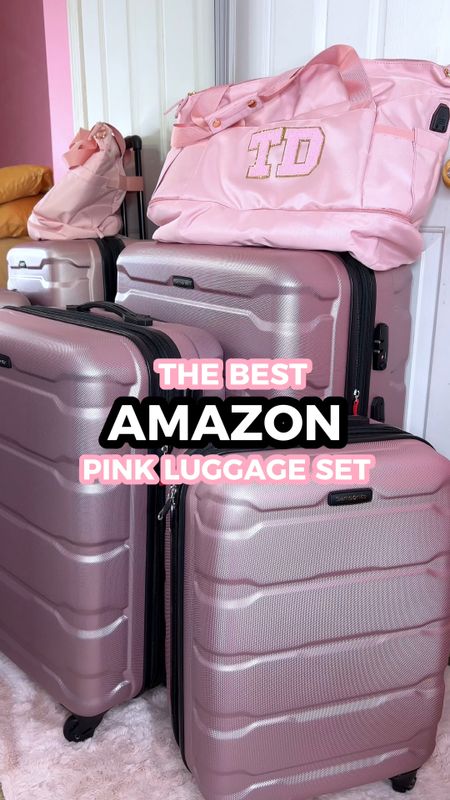 I finally found the perfect pink luggage set on Amazon 🙌🏾😍💖🧳 it’s a three-piece set by Samsonite (28”, 26”, 20” carry on) and it worked so well on my recent Miami Vacation.

I love this set because it’s expandable so I have a ton of space (not only do I pack a lot, but I also tend to go shopping when I travel lol) 🛍️✨. You can expand each piece up to 2 inches.

It also has TSA locks 🔐 

#LTKtravel #LTKFind #LTKSeasonal