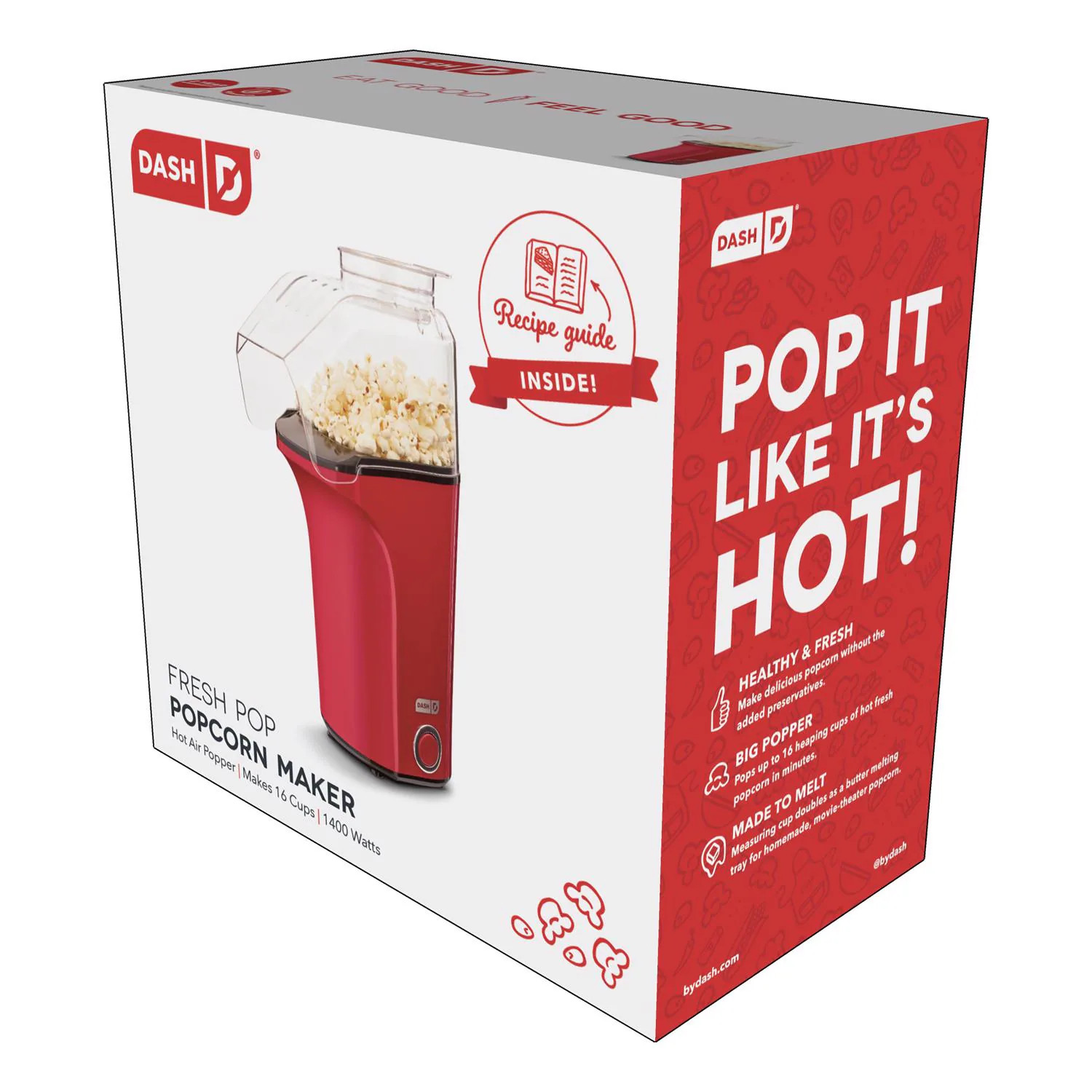 DASH Red 16 cups Air Popcorn Maker one_size | 850004115008 | Lowe's