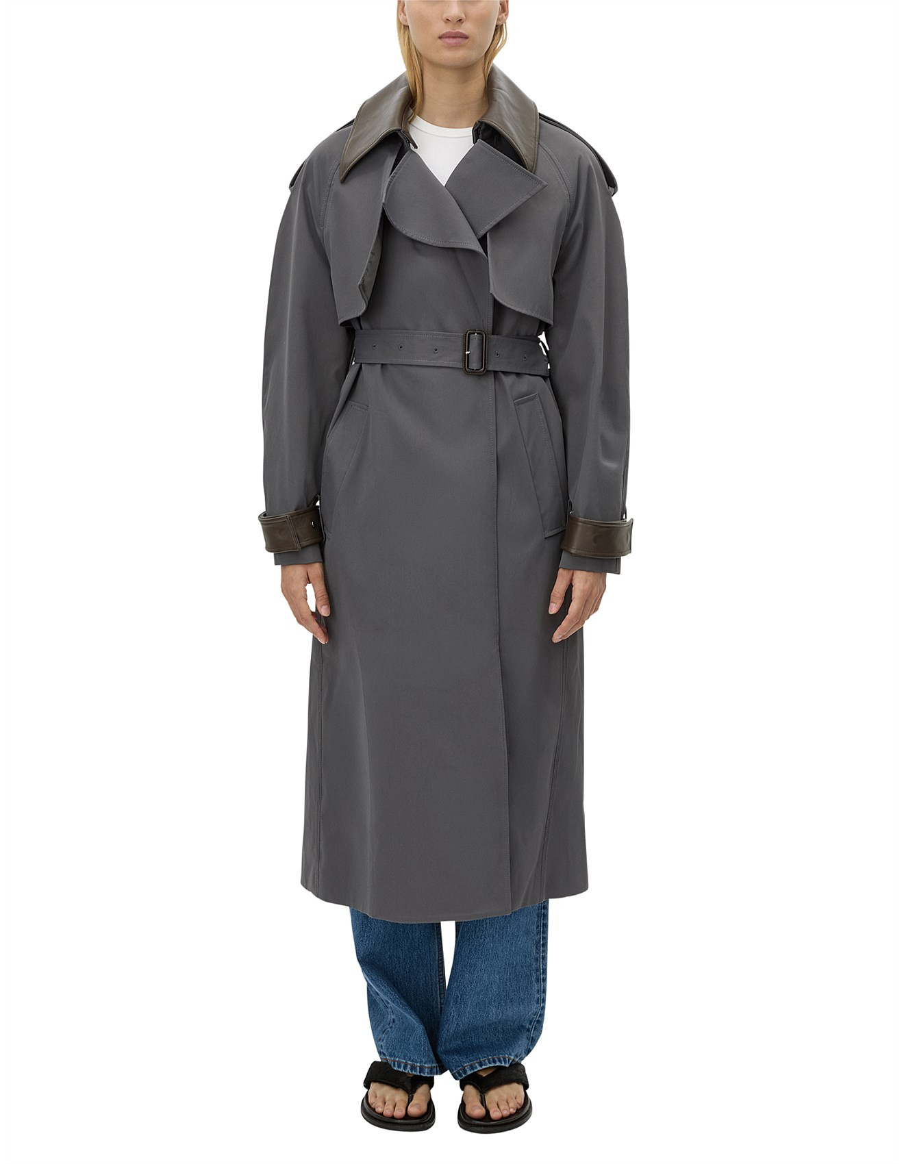 Passage Wide Sleeve Volumous Trench | David Jones (Australia & New Zealand)