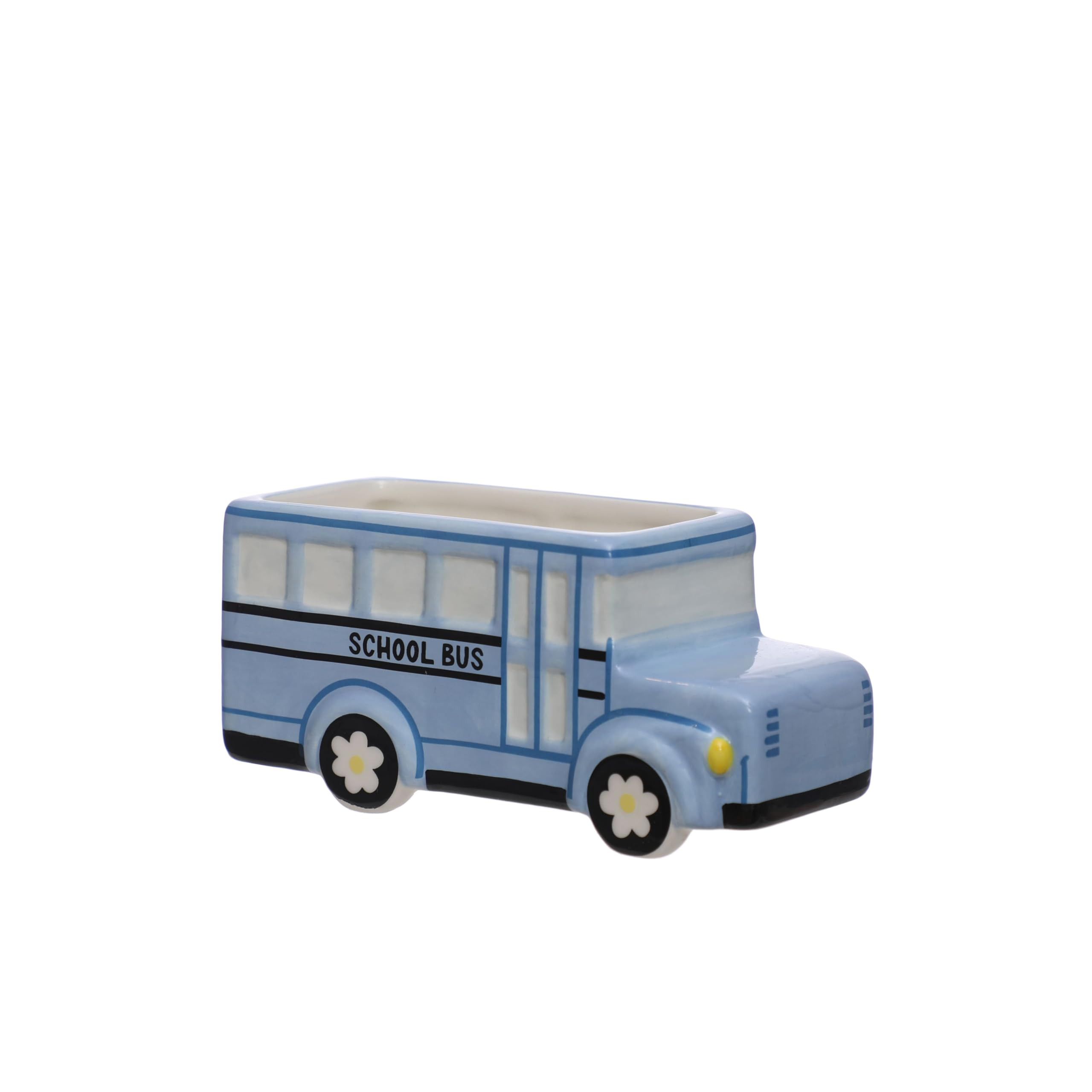 6" Blue Ceramic School Bus Tabletop Décor by B2C™ - Back to School Classroom Supplies and Deco... | Amazon (US)