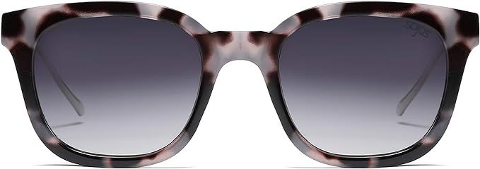 SOJOS Classic Square Polarized Sunglasses for Women Men Retro Trendy UV400 Sunnies SJ2050 | Amazon (US)
