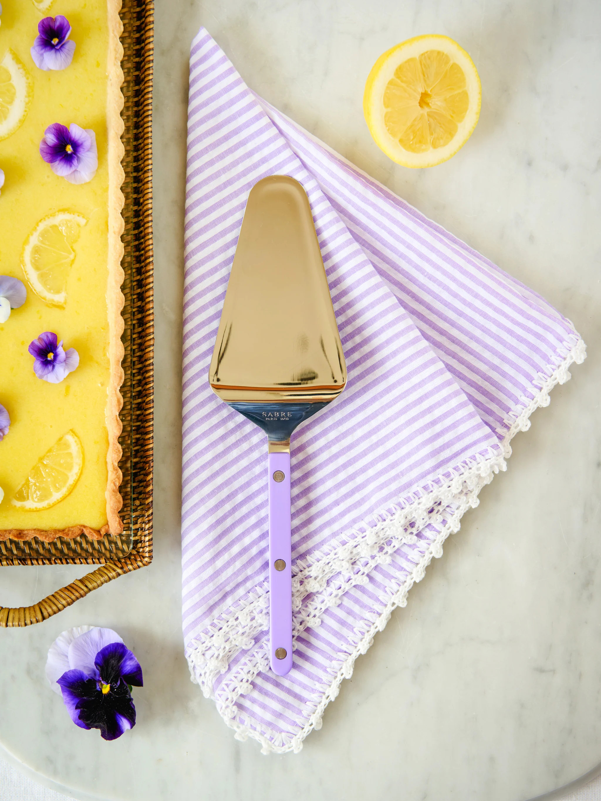 Sabre Paris Bistro Lilac Tart Server | Weston Table