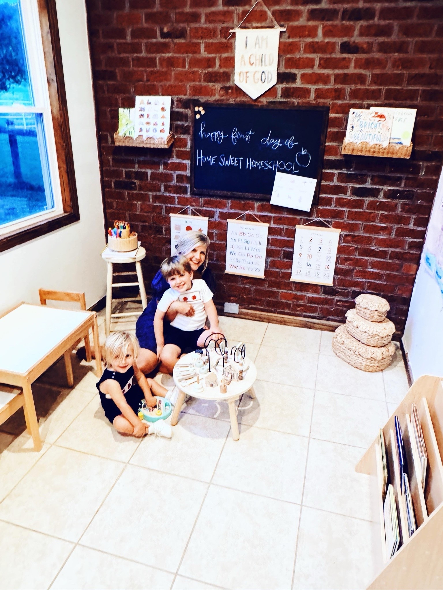 All smiles around here ❤️ as today is our official first day back of  h o m e  s w e e t  h o m e s c h o o l 🍎🏡✏️ out here on the farm!! 🫶🏽🖍️🧺📚✂️📖🎒🌟🎨📝 #firstdayofschool #homeschoolpreschool #homesweethomeschool #homeschoolmama #backtoschooltime 

Little Emily 👧 would be absolutely *giddy* 🥹🤭 seeing her actual dream 💭 come to life 🥲 - living out on 12.5 acres on our farm 🌾 sweet farm 🚜 and getting to be “mommy teacher” 👩‍🏫 to my babies!! 👶🏼 If you ask anyone in my family or neighborhood growing up 🍏, I had my own little “schoolroom” 🏫 up in our playroom (always teaching ✍️ my little sister 👩, friends ❤️, and often my stuffed animals 🧸 haha) and it truly feels so full circle ⭕️ now getting to do this daily ☀️ with my own little ones 👶🏼 and having a *real-life* little homeschool room!! 🪑🫶🏽 And as a former kindergarten/pre-school teacher ✨ (both stateside 🇺🇸 and in Uganda 🇺🇬), I have always had such deep love for children and watching them grow 🌱 and have felt a strong calling and tug from the Lord 🙏 ever since Judson was born 🤱 (and now Sweet Baby Levi Rhett getting to tag along 🩵 and learn right with us!! 😍) to homeschool ✏️… and now here we are!! 🫶🏽 We love to “teachin’ time” 🍏 (as Judson calls it 🤭) all year long around here (I really like the rhythm of it and my boys love to learn!! 📕) in the farmhouse 🏠, but always have our “official” first day back after Labor Day Weekend!! 🇺🇸 We are all so excited for another precious year of homeschool preschool 🍎 full of wonder 💫, reading 📖, writing ✍️, the magic 🪄 of childhood 🌿, and P L A Y !!! 🪵🛝🌼🍂

PS. And yes!! 🙌🏽 I have linked all things “homeschool preschool” 🍎 that we are using and loving 🥰 for y’all over on my LTKit app 🔗 so you can shop and check it all out there!! 🫶🏽💫 Happy back-to-school 🎒season, y’all!! ✏️📚🖍️❤️