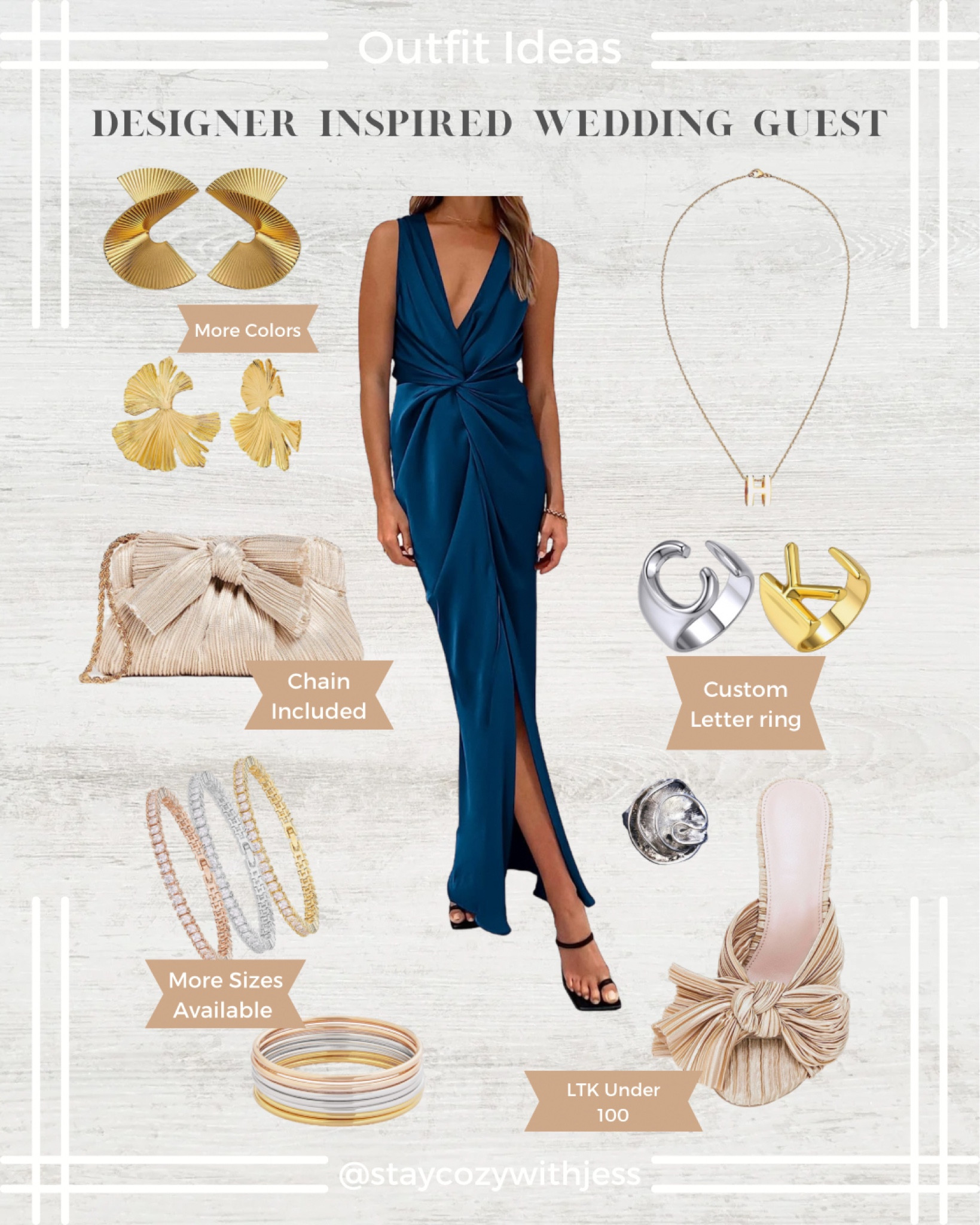 Outfit Idea - Designer Inspired Wedding Guest Look

Follow me @staycozywithjess for more of my latest and bestselling finds.

So happy to see you here! Stay cozy. 💋
- Jess 🤍

Amazon wedding guest dress, amazon fashion fall, amazon fashion dresses, Amazon fashion midsize, midsize amazon, amazon wedding guest, amazon midsize, size 10 style, size 10 influencer, outfit inspo, size 10 fashion, outfit ideas, style inspo, style ideas, midsize fashion, influencer style, casual chic, occasional looks, casual style, wedding guest summer outfits, Amazon jewelry, Amazon designer inspired jewelry, Amazon designer inspired purses, Amazon designer inspired heels, designer inspired outfits 

#LTKunder100 #LTKSeasonal #LTKFind