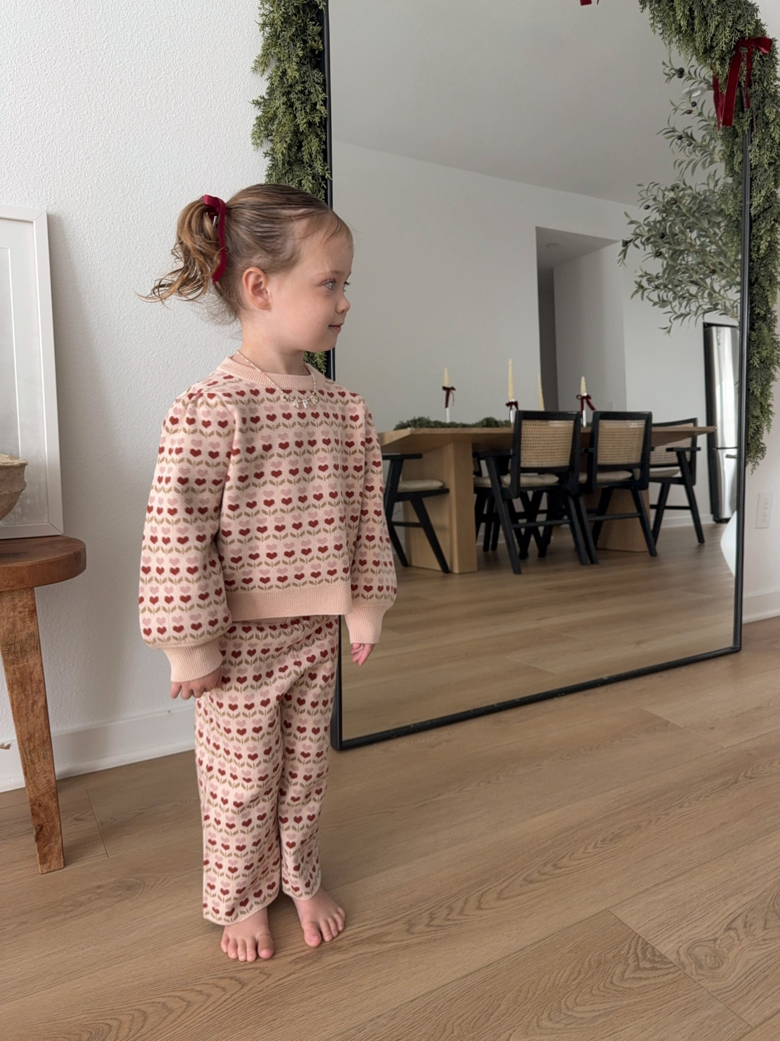 Toddler ootd 🤍 #toddlerfashion #sweaterset #kidsclothes #toddler 

#LTKKids #LTKHoliday #LTKBaby