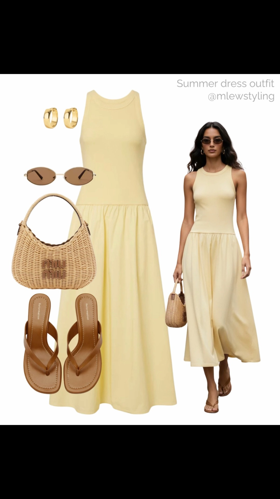 Summer maxi dress 🌼🌼

Tags: elevated summer outfit, butter yellow dress, miu miu woven handbag, kitten heel sandals, oval sunglasses, gold hoop earrings, outfit formulas

#LTKsummer #LTKdresses #LTKbag