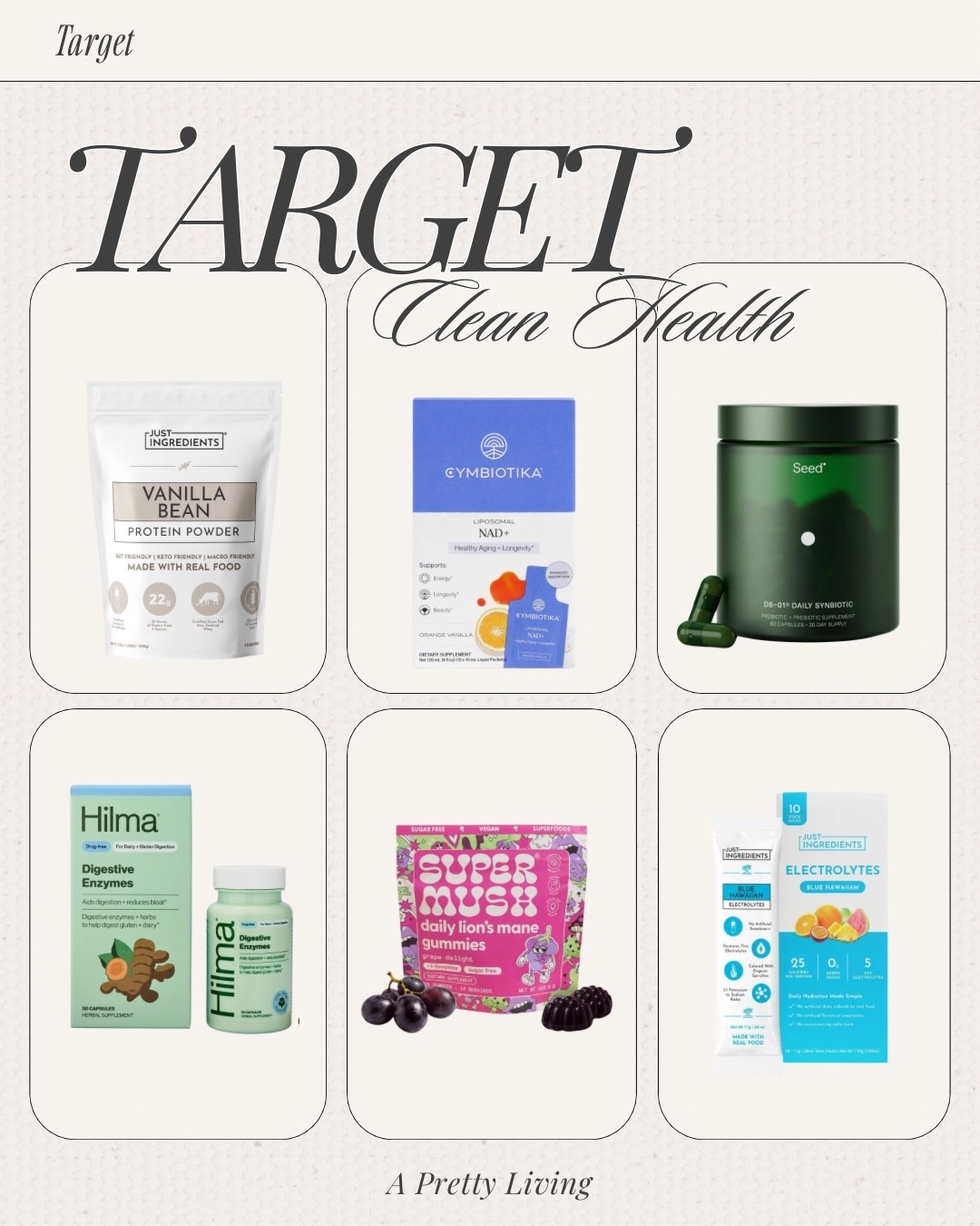 Thank you, Target, for making it easier to find cleaner options. 🤍 Sharing a few of my current health favorites!

On my regular shopping list: Just Ingredients Blue Hawaiian electrolytes? 💙 They make drinking water way more enjoyable and are definitely on repeat around here.

Clean finds + everyday favorites, all from Target. ✨ 




#TargetFinds #CleanLiving #WellnessFavorites #LTKFinds #HealthyLifestyle

#LTKdayinmylife #LTKfitnessgoals #LTKmorningroutine