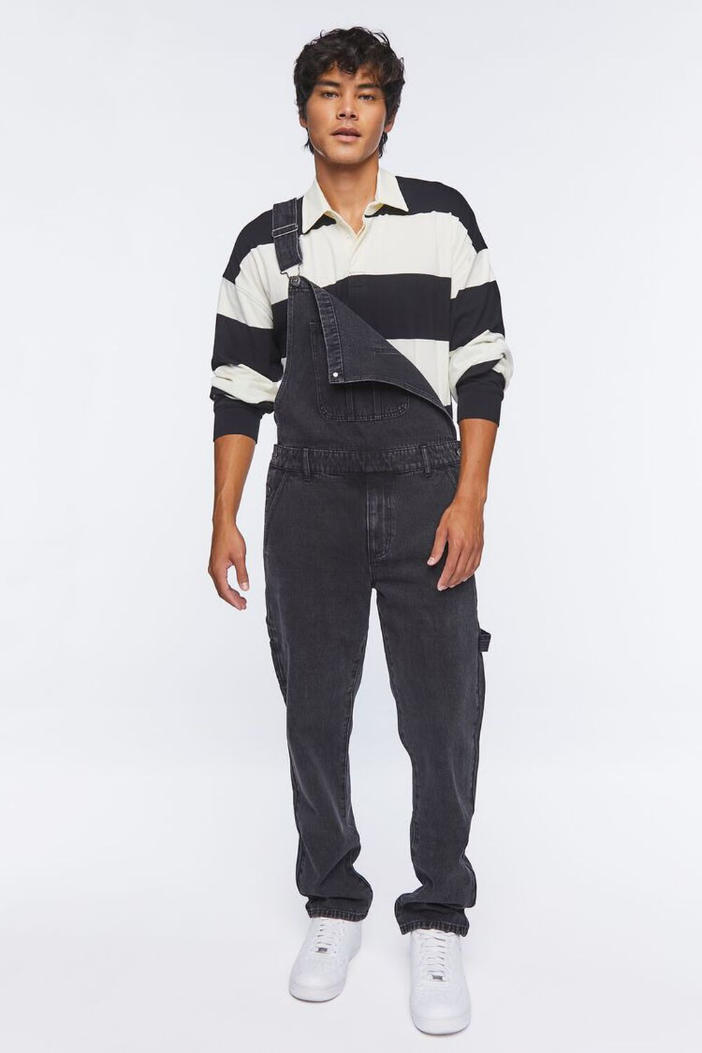 Denim Straight-Leg Overalls | Forever 21 (US)