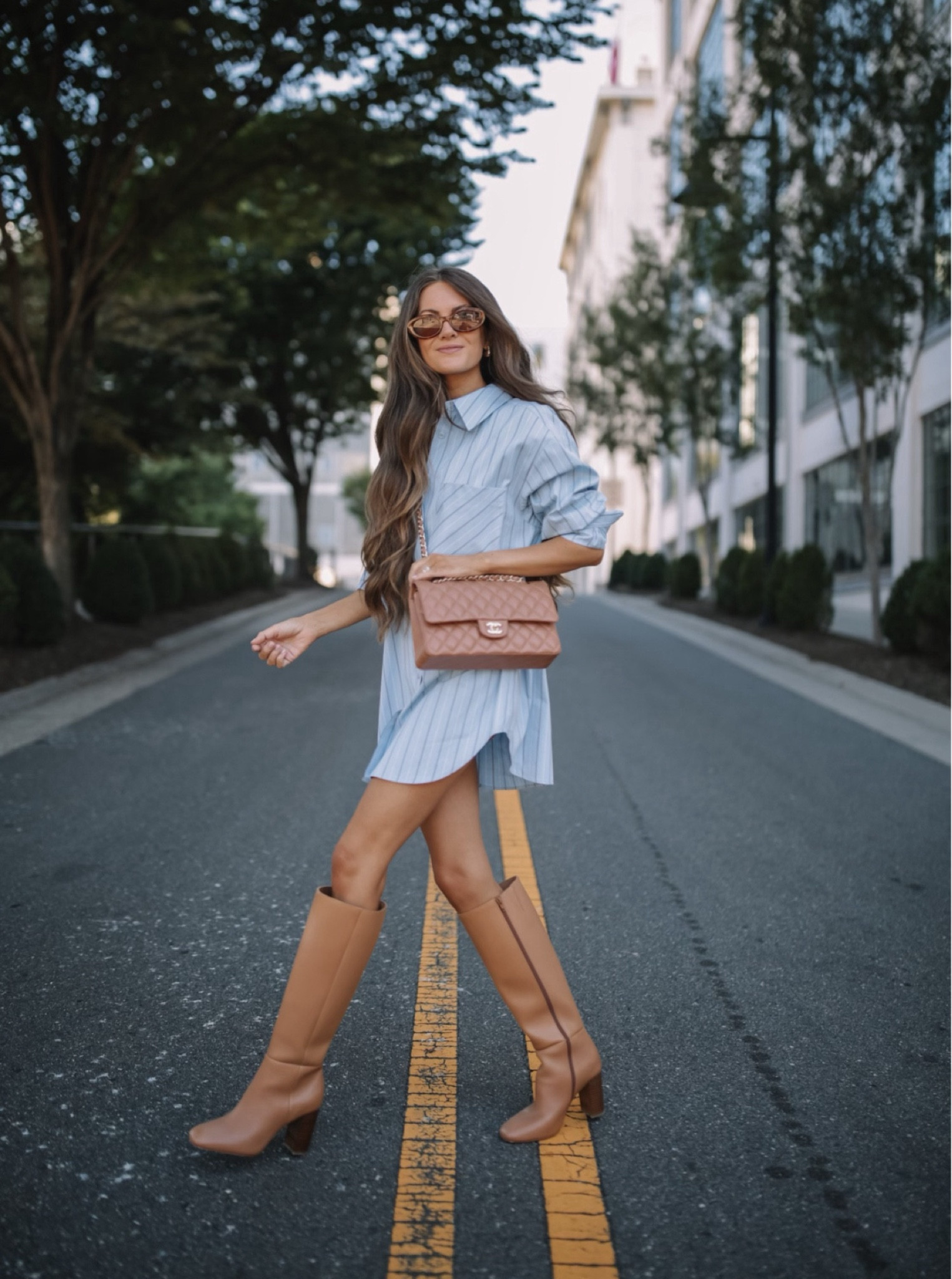 Nordstrom Anniversary Sale outfit! 
NSALE 2024, Nordstrom Stripe Long Sleeve Button-Up Shirt, Paige Keely Knee High Boots, heart necklace, fall outfit, fall fashion 

#LTKBacktoSchool #LTKSeasonal #LTKStyleTip
