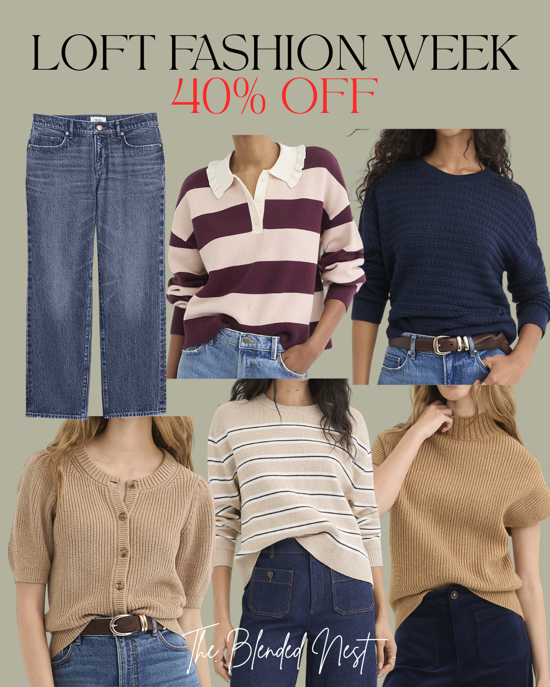 @Loft is having 40% off your ENTIRE purchase for fashion week!! 

LOFT fall clothes, LOFT sale, LOFT 40% off, fall outfits, fall fashion, cozy fall clothes, cozy outfits, fall wardrobe, fall wardrobe essentials, fall clothing, women’s fall fashion, women’s fall clothes, fall style, casual fall outfits, cute fall outfits, cozy sweaters, fall sweaters, cardigans, knit sweaters, knit tops, long sleeve tops, fall layering pieces, fall basics, neutral fall outfits, everyday outfits, casual outfits, comfortable clothes, comfortable fall outfits, affordable fall fashion, fall outfit ideas, fall fashion finds, fall favorites, LOFT finds, LOFT women’s clothing, LOFT outfit ideas, autumn outfits, autumn fashion, cozy style, comfy clothes, weekend outfits, everyday fall style, fall shopping, fall sale finds, fall clothing sale, seasonal favorites, fall essentials, cute casual outfits, The Blended Nest  

 #LTKNYFW #LTKSeasonal #LTKSaleAlert