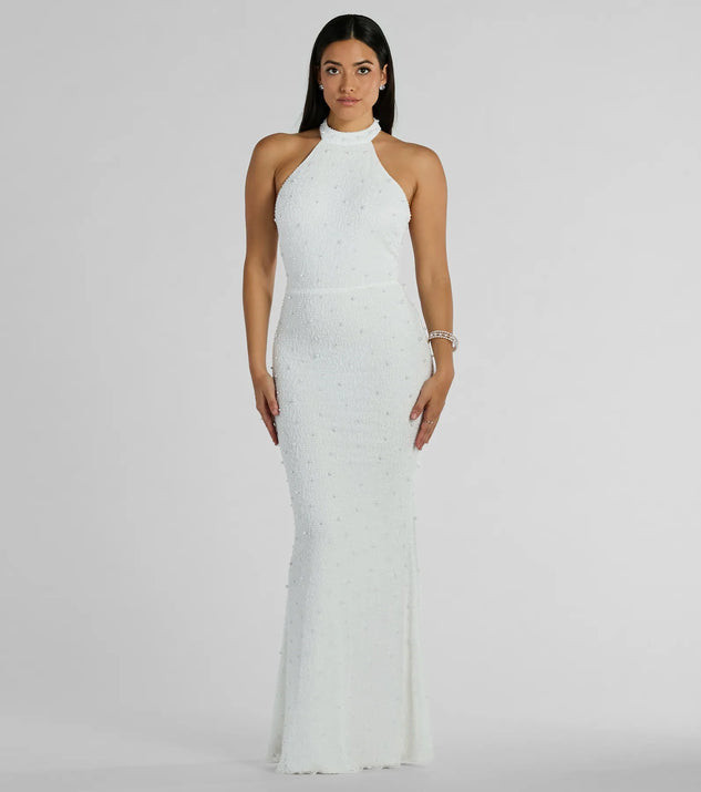Franny Open Back Mermaid Sequin Formal Dress$109.90 | Windsor Stores