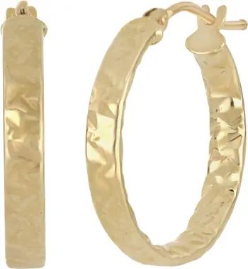 Hammered 14K Gold Hoop Earrings | Nordstrom