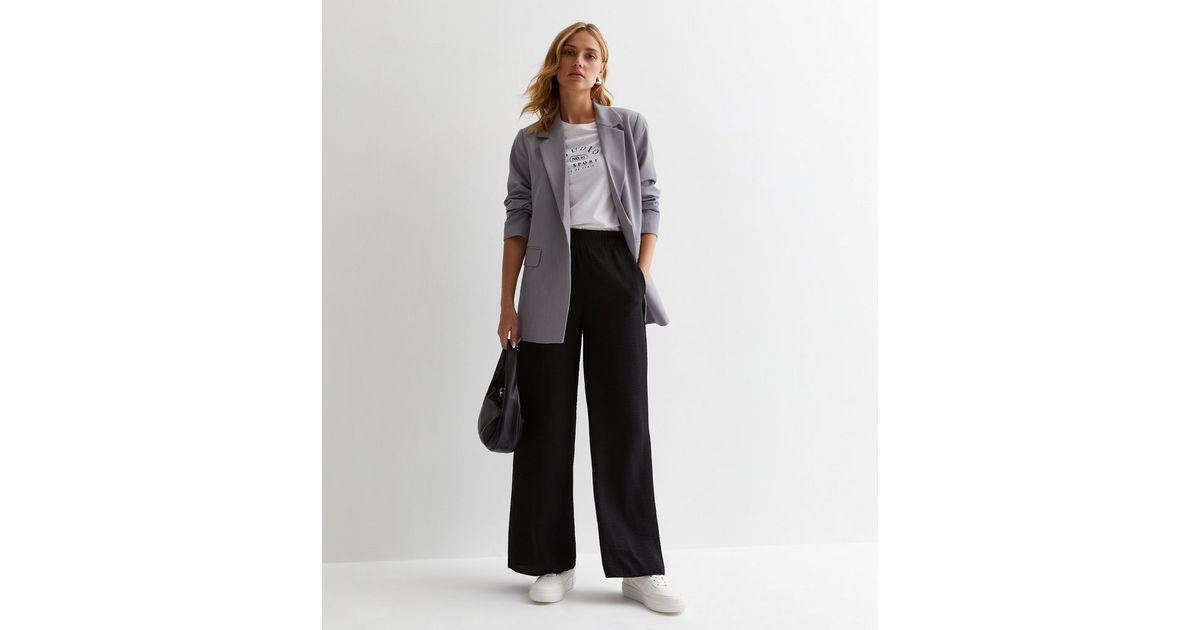 Black Wide Leg Trousers
						
						Add to Saved Items
						Remove from Saved Items | New Look (UK)