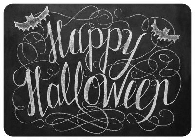 Home Accents 1'10" x 2'7" Happy Halloween Doormat, Black | Ashley