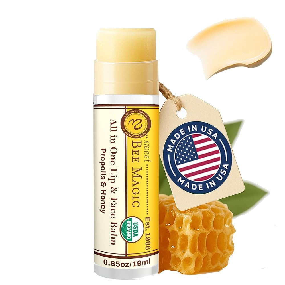 Sweet Bee Naturals Magic Wand - Certified Organic Lip and Face Moisturizing Wand - Natural Chapst... | Amazon (US)