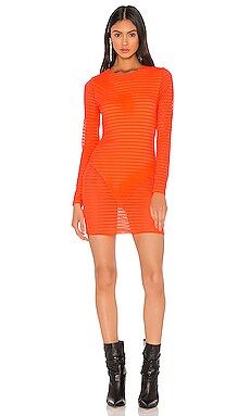 h:ours Tess Mini Dress in Orange Sherbet from Revolve.com | Revolve Clothing (Global)