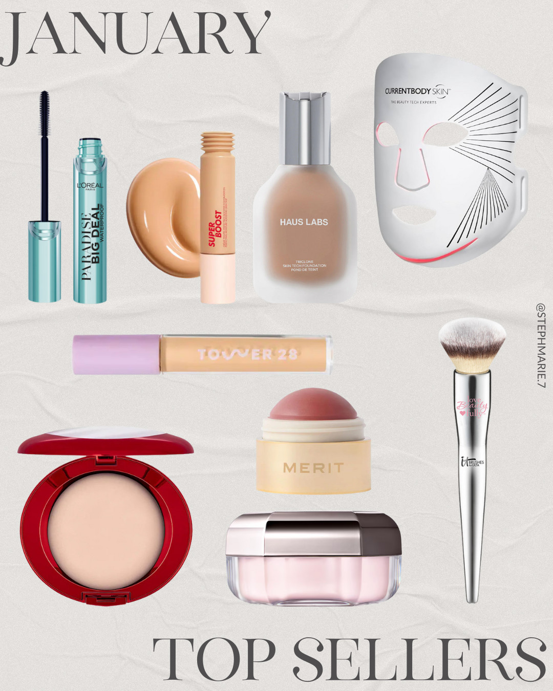 January top sellers according to you ✨ This drugstore mascara is a new favorite of mine & you can save on the red light mask with code: STEPHANIELED  

 #LTKOver40 #LTKBeauty