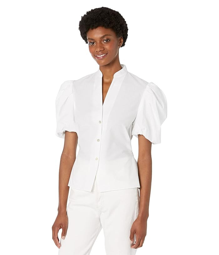 Vince Draped Puff Sleeve Blouse | Zappos