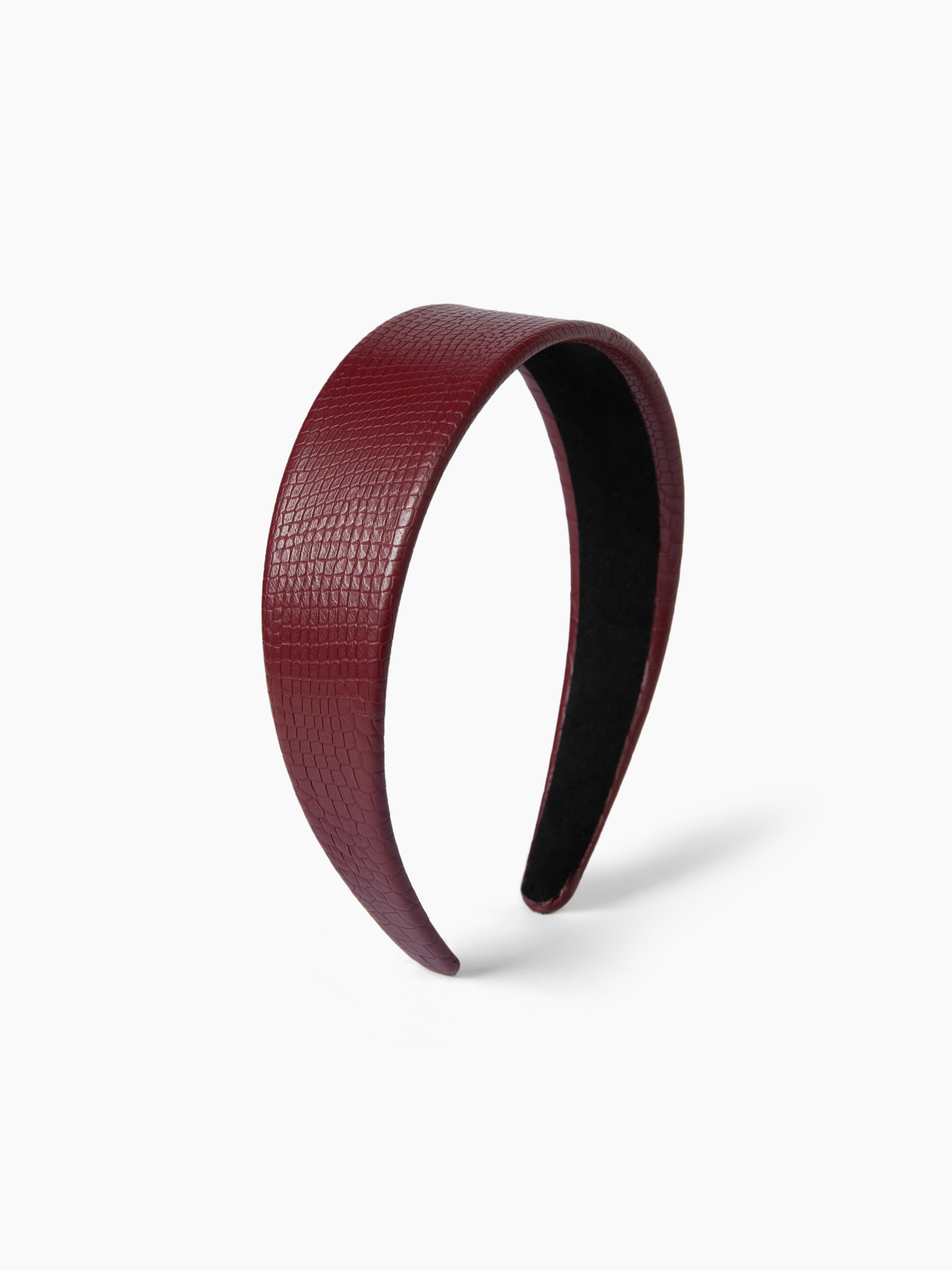 Kunstpelz Krokodilmuster Breites Haarband For Lässige Alltagskleidung Café Date Schule | Cider