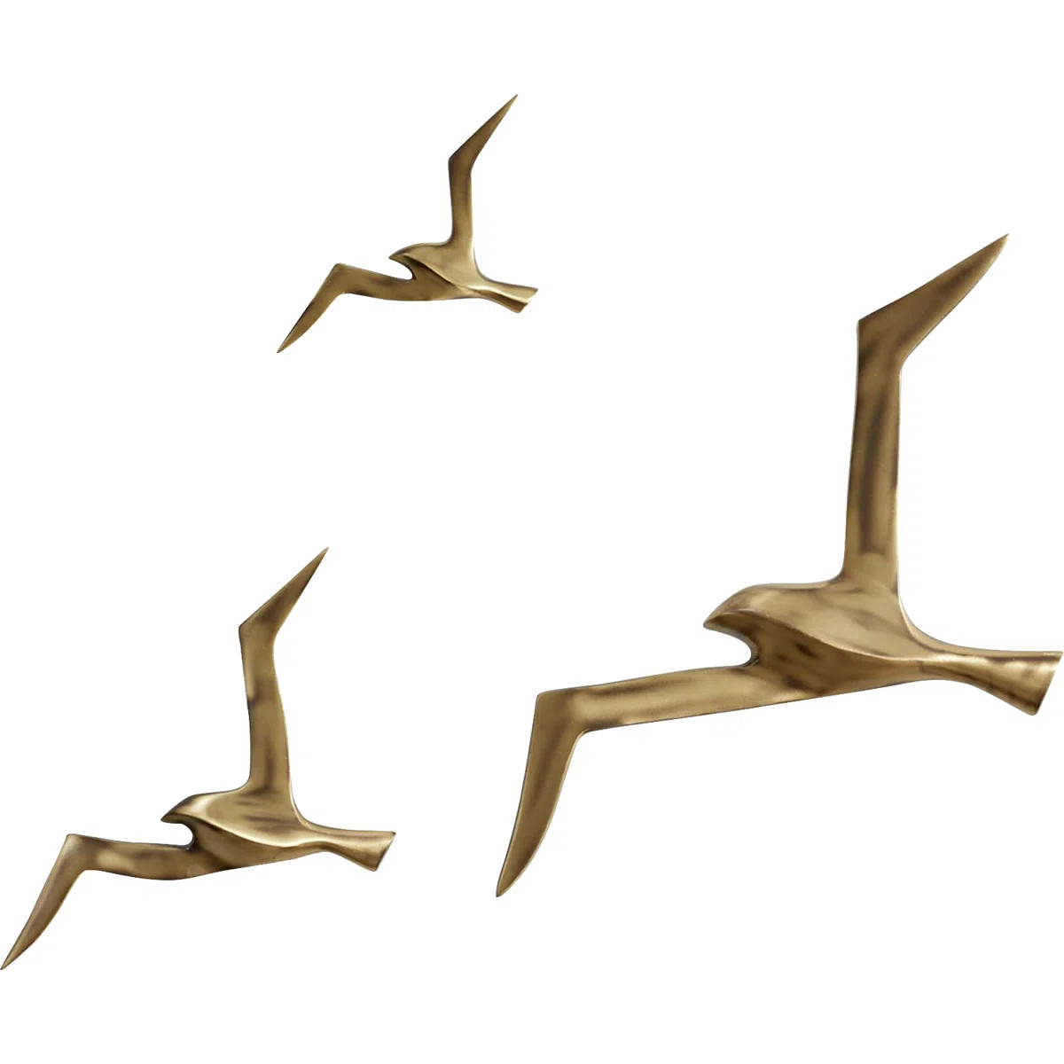 Metallic Flock Wall Decor (Set of 3) | Wayfair North America