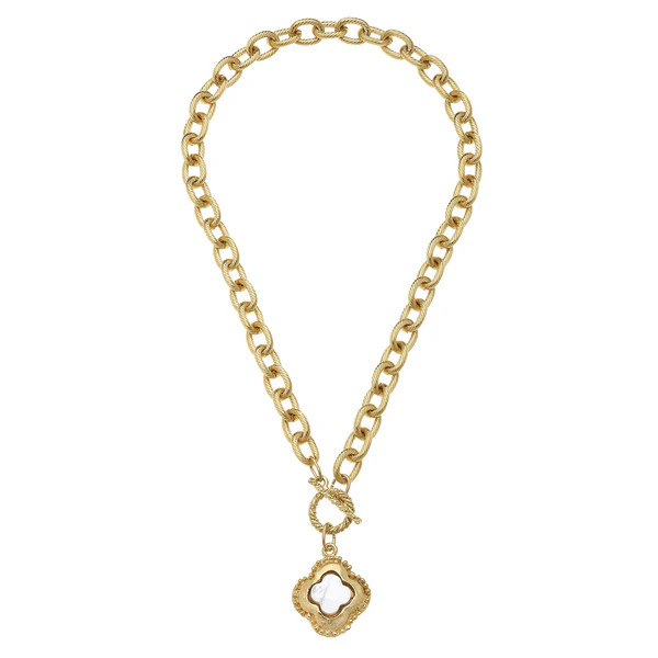 Camellia Clover Toggle Necklace | Susan Shaw