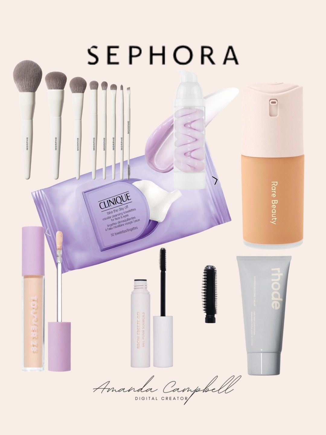 Your go-to Sephora spring essentials lineup 💄✨

If you’re aiming for that clean girl, effortless glow—these are the staples I keep on repeat. From flawless base products to everyday skincare and the softest brushes, this lineup is perfect for quick routines that still make you feel put together.

What I love most? Everything here is lightweight, easy to apply, and perfect for busy mornings (especially if you’re juggling life, workouts, and everything in between 🙃).

✔️ Hydrating, skin-like foundation
✔️ Brightening concealer that doesn’t crease
✔️ Simple brow + mascara combo
✔️ Gentle makeup removal (non-negotiable)
✔️ Everyday skincare that actually works

Save this for your next Sephora run or spring refresh 🌿

👉 Shop everything linked in my LTK

#sephorahaul #springmakeup #cleanbeautylook #everydaymakeup #ltkbeauty #makeupessentials #skincareroutine #glowymakeup #momlifebeauty #simplebeauty #beautyover40 #naturalglow #beautyfavorites 

 