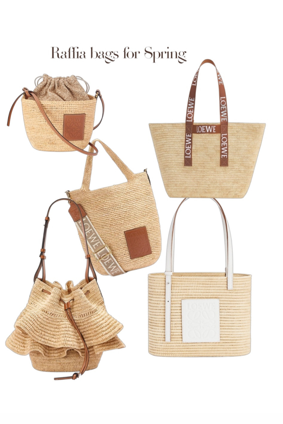 Raffia natural woven bags for spring/summer 

#LTKitbag #LTKstyletip #LTKSeasonal