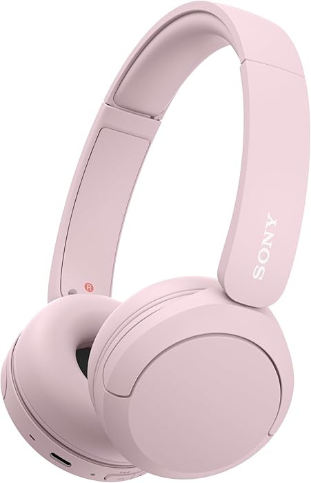 Sony WH-CH520 Wireless Headphones Bluetooth On-Ear Headset with Microphone, Pink | Amazon (CA)