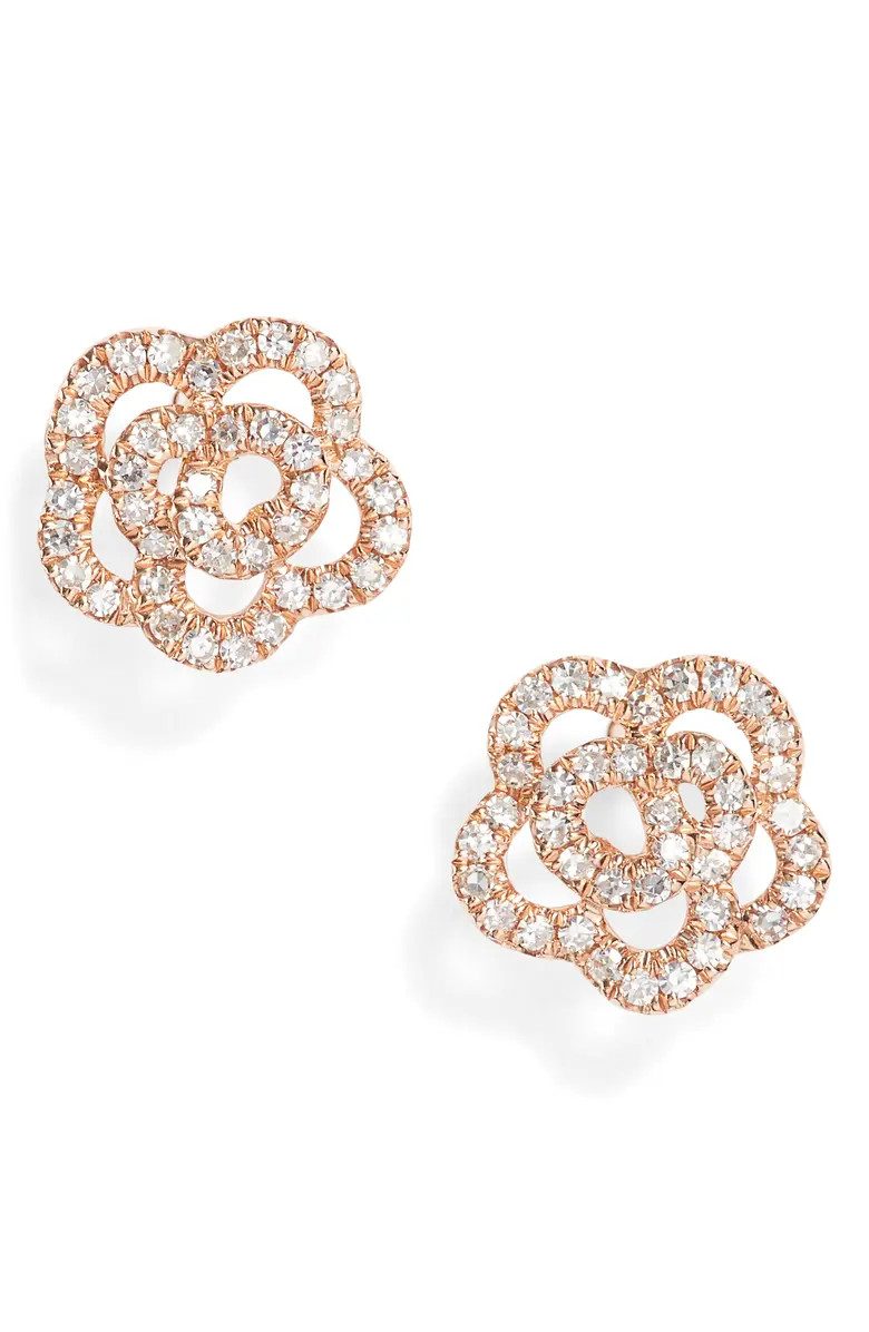 Rose Diamond Stud Earrings | Nordstrom