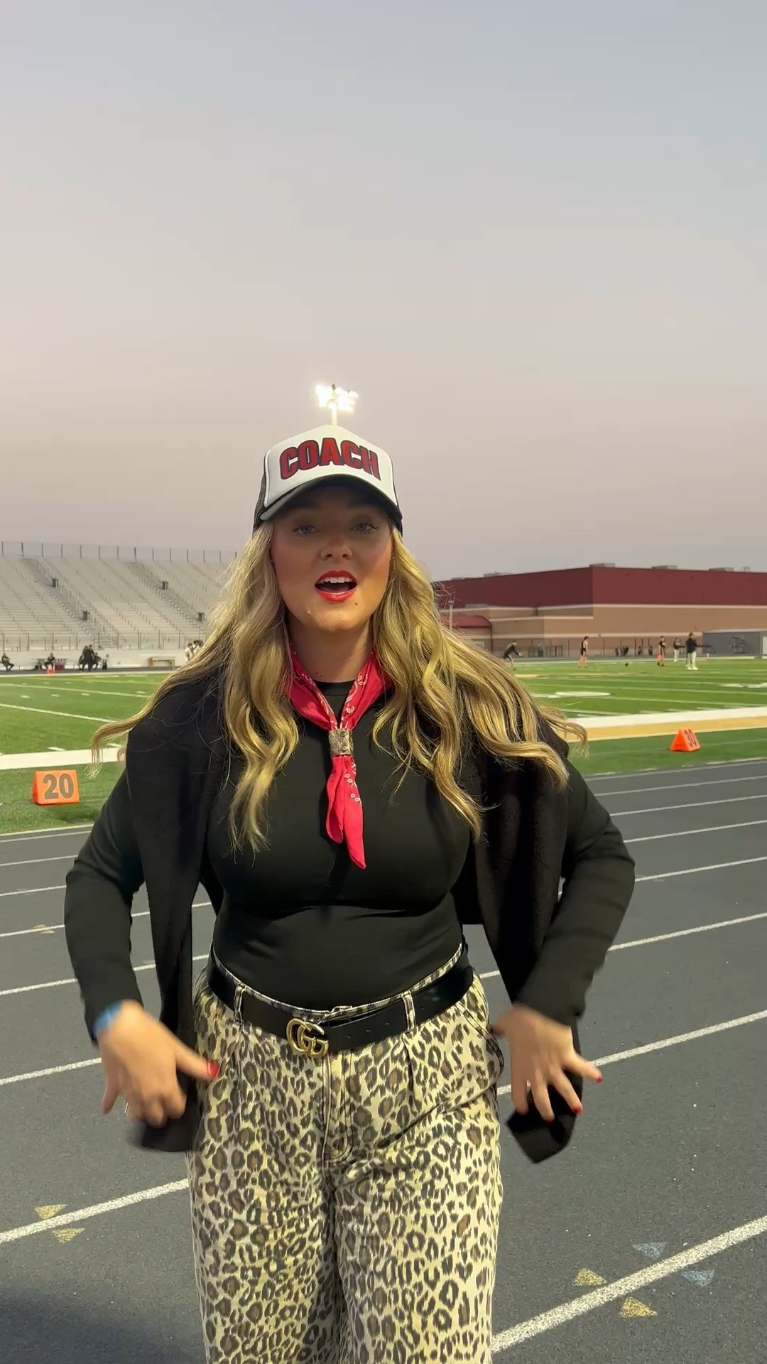 Game Day Fit check✨✨✨ 

Coach, game day looks, sideline fits, coach outfit, trucker hat, leopard pants, 

#LTKootd #LTKvlog #LTKMidsize