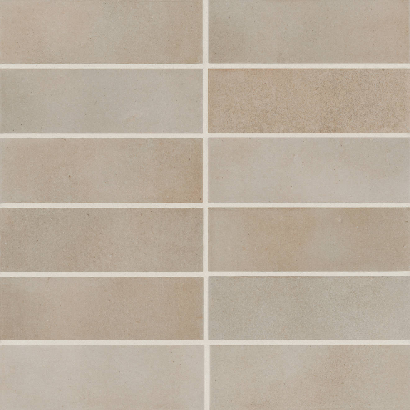 Celine 2" x 6" Matte Porcelain Floor & Wall Tile in Taupe | Bedrosians Tile and Stone