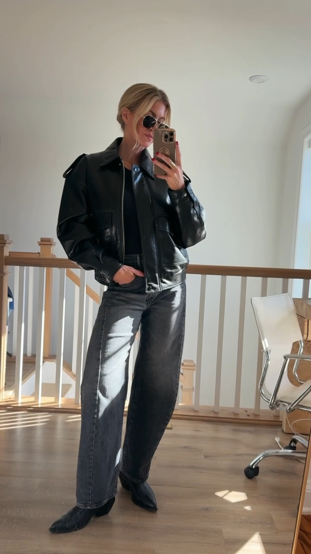 Bomber Jacket! 
Runs TTS. I recommend sizing up one size. 

#LTKSeasonal #LTKStyleTip #LTKBeauty