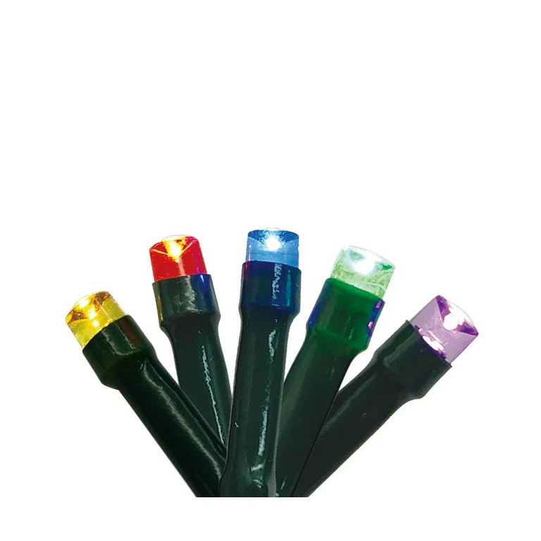 Indoor/Outdoor Battery-Operated LED 8-Function Micro Christmas String Lights, Multicolor, 24.5', ... | Walmart (US)