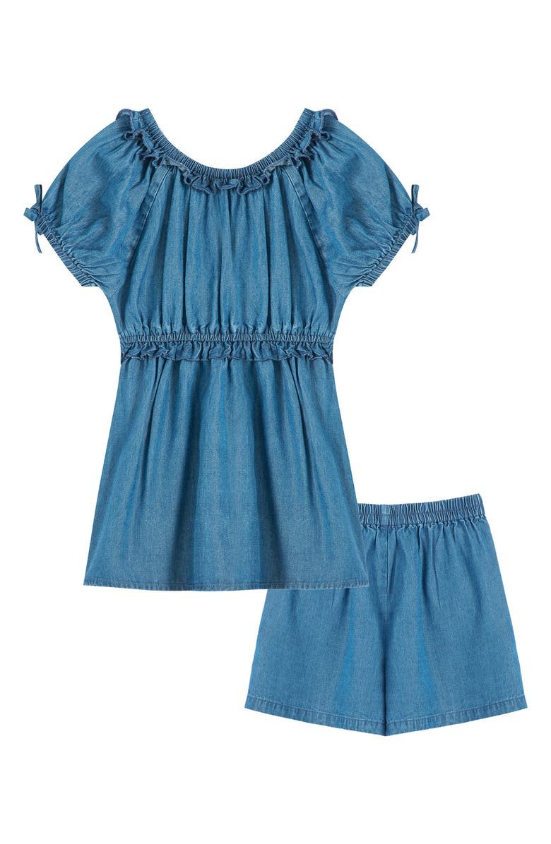 Kids' Ruched Top & Shorts Set | Nordstrom