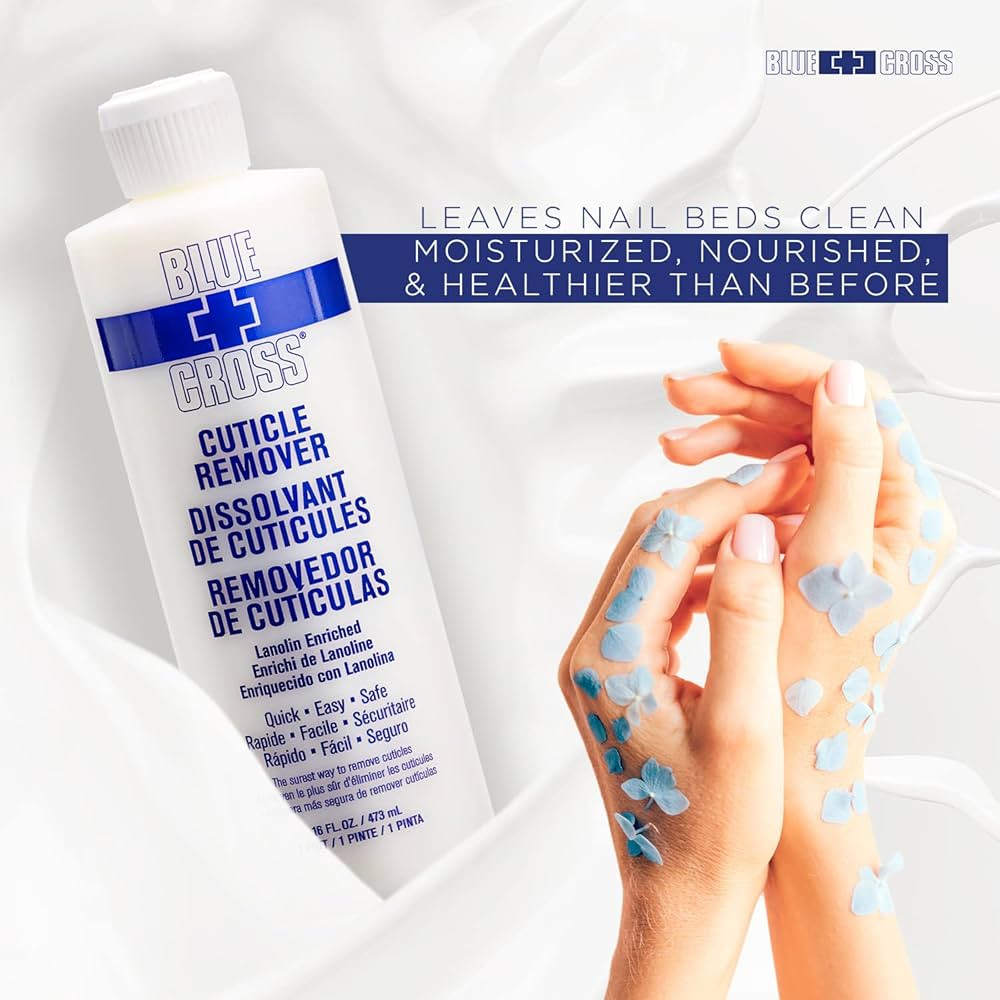 Blue Cross Professional Nail Care, Hydrating, Moisturizing, Strengthening Cuticle Remover Liquid ... | Amazon (US)