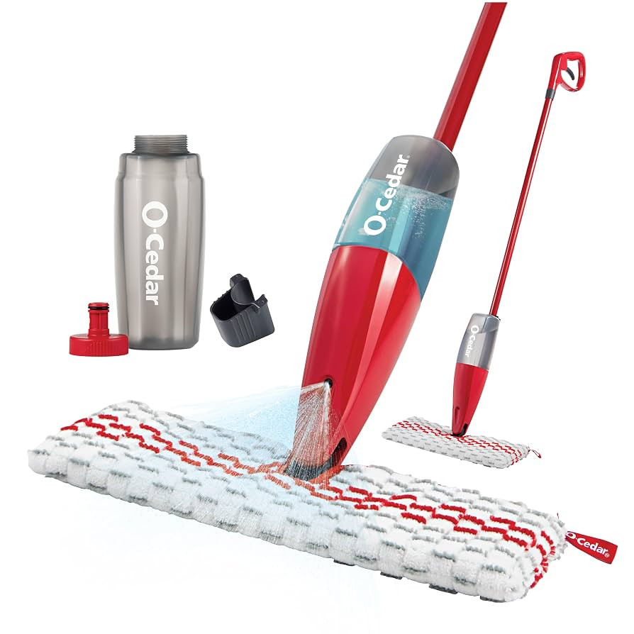 O-Cedar ProMist MAX Microfiber Spray Mop, Red | Amazon (US)