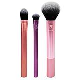 Real Techniques Technique Essentials 2.0 Makeup Brush Set, Purple, 3 pc. (RLT-1400) | Amazon (US)