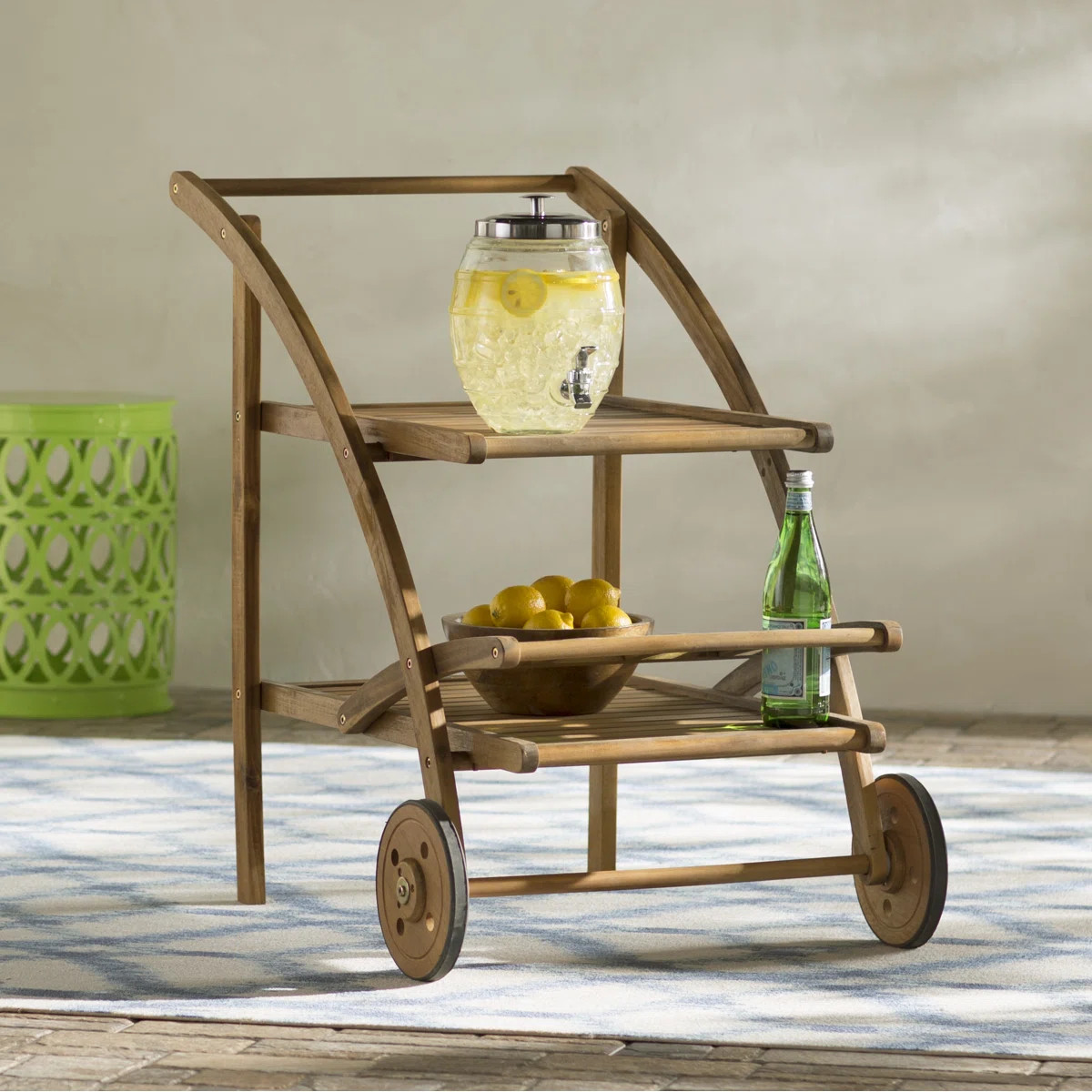 Lamariyah Solid Wood Bar Cart | Wayfair North America