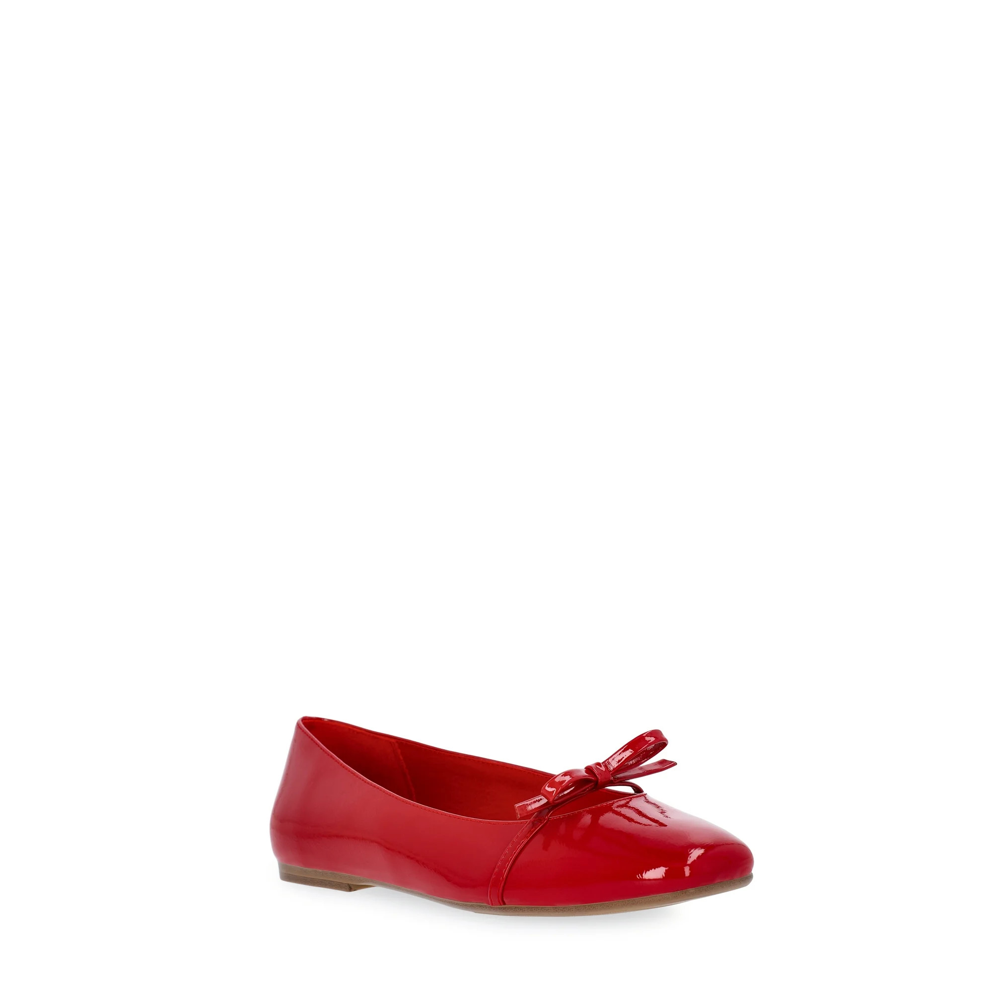 Free Assembly Women's Ballet Flats with Front Bow | Walmart (US)
