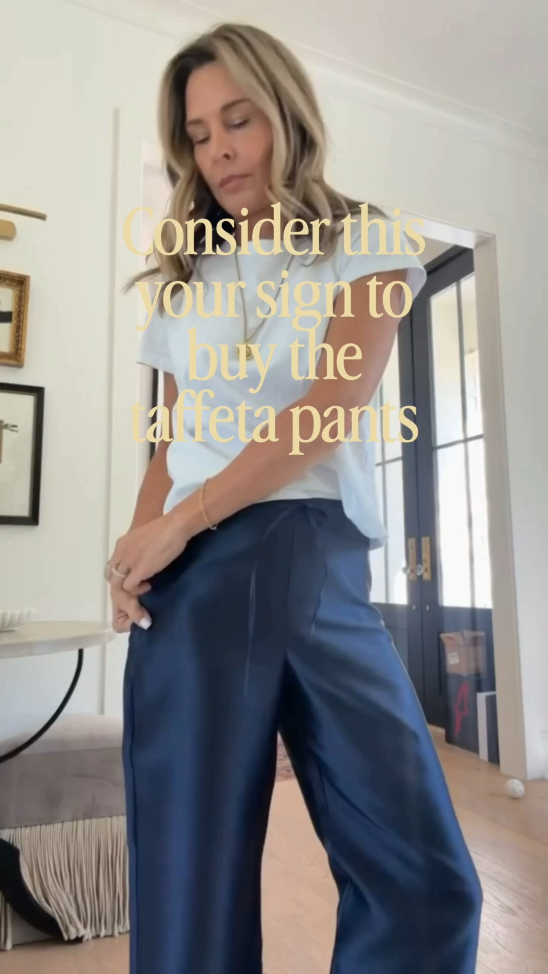 -Forever blazer from @Veronica Beard  
-Taffeta pants are @Reformation  I’m 5’6”
-suede loafers @samedelman TTS  size down if in between.

#LTKootd #LTKOver40