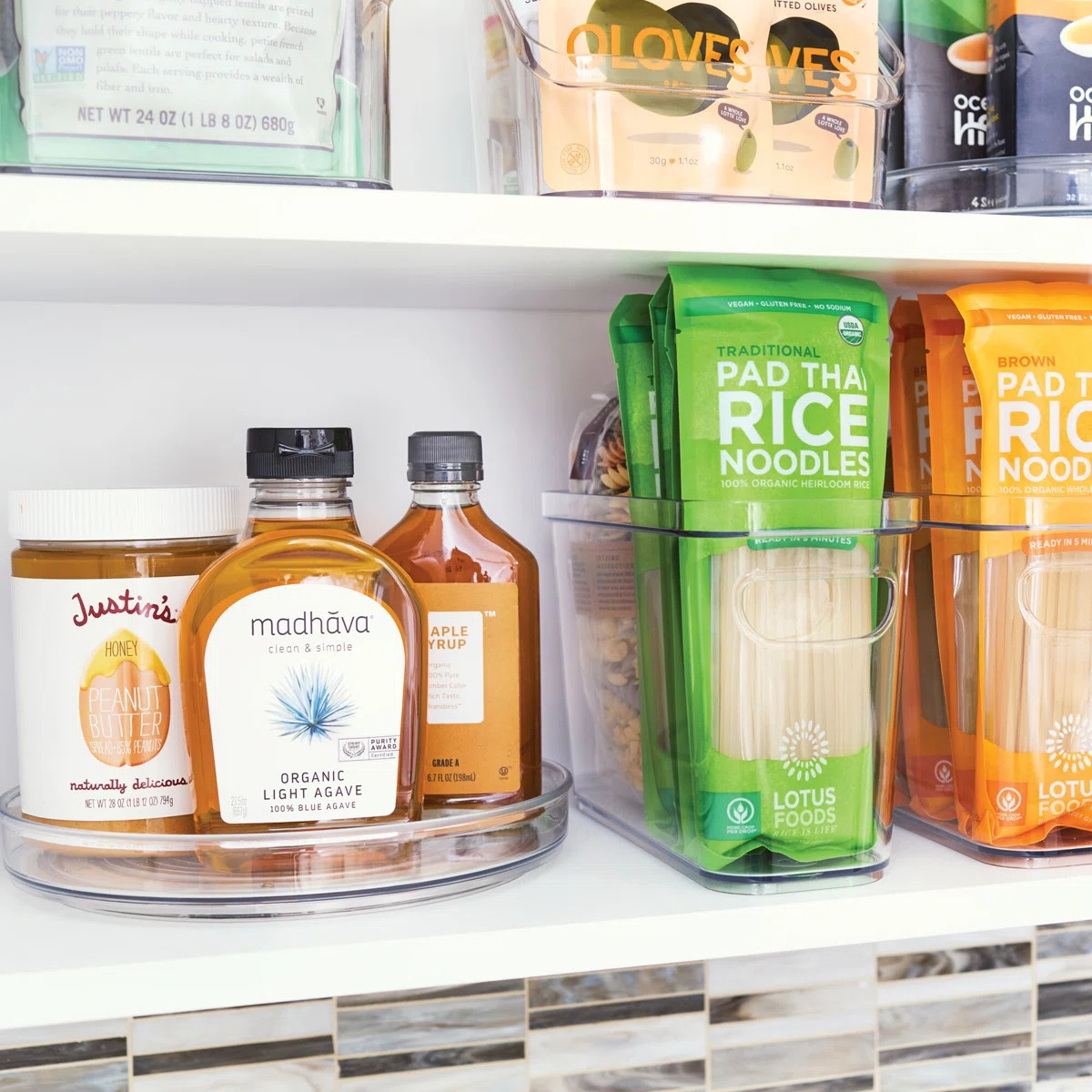 iDesign Turntable Kitchen Organizer, Pantry or Countertop Organization, 9 Inches - Clear, Pack of... | Wayfair North America