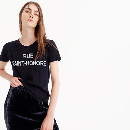 Rue Saint-Honoré" graphic T-shirt | J.Crew US