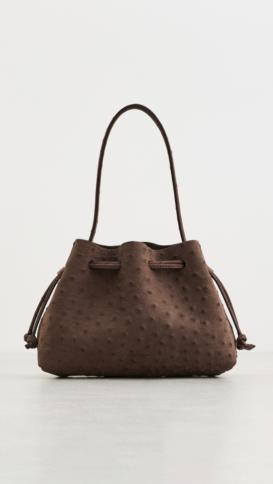 Mansur Gavriel Drawstring Pouchette Shoulder Bag Ebony One Size | Shopbop