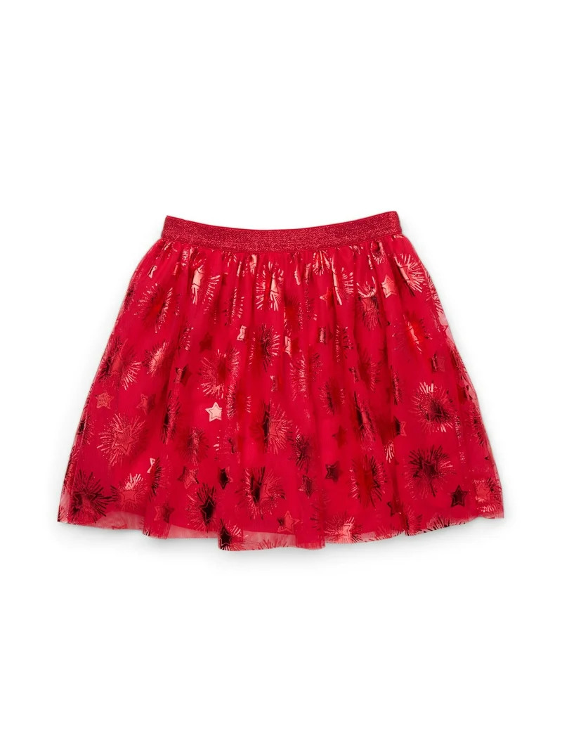 Way to Celebrate! Girls Americana Mesh Skirt, Sizes 4-18 | Walmart (US)