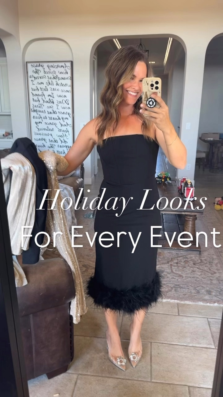 Like and comment “HOLIDAY OUTFITS” to have all links sent directly to your messages. Wanted to do a roundup of some holiday fits. A lot of target, amazon in the mix. Which is more your vibe? ✨ 
.
#holidayoutfit #holidayoutfits #christmasstyle #christmasoutfit #holidaystyle #outfitideas 

#LTKParties #LTKHoliday #LTKSeasonal