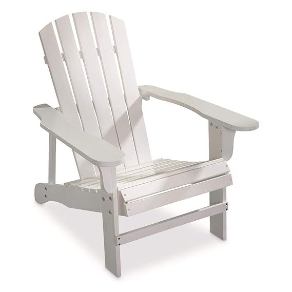 Leigh Country Classic White Painted Wood Adirondack Chair | Amazon (US)