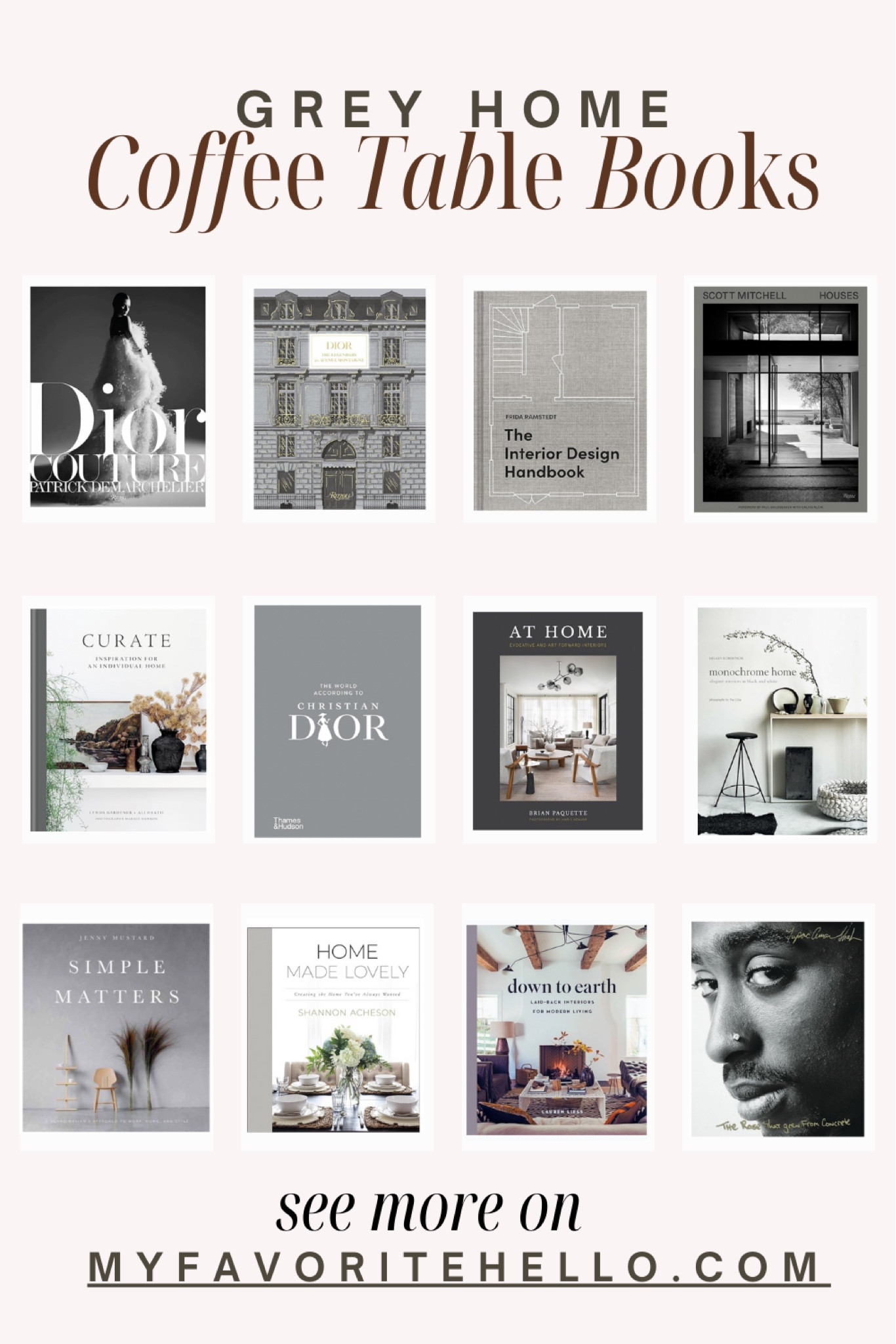 Grey coffee table books, grey books, grey aesthetic, coffee table decor #grey #coffeetable 

#LTKhome #LTKfindsunder50 #LTKstyletip