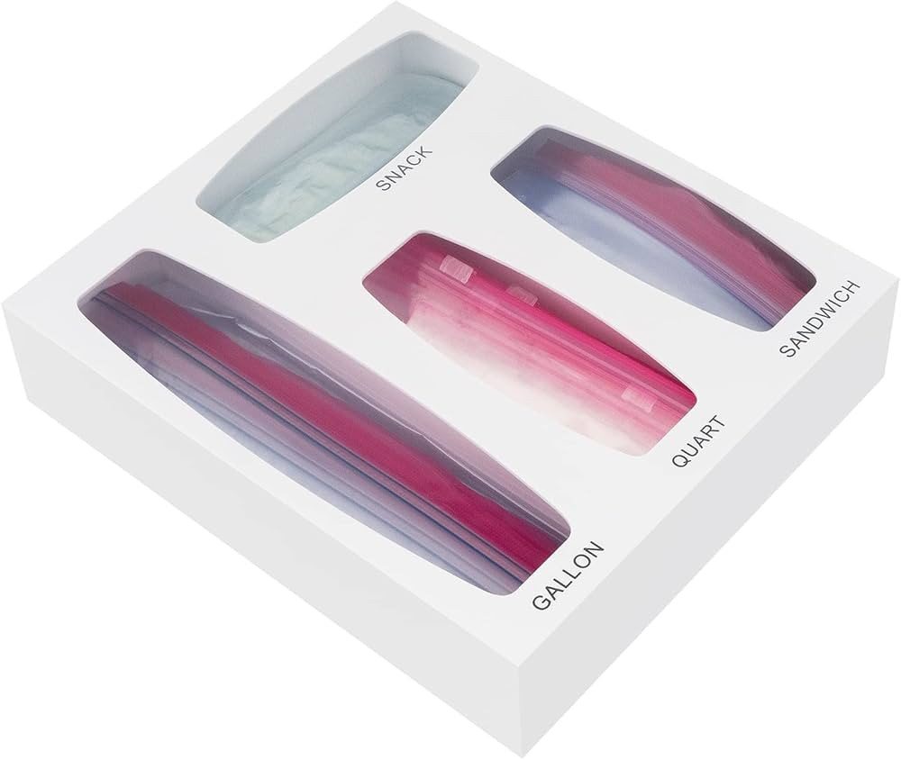 Aquiver Acrylic Bags Storage Organizer - Baggie Bags Drawer Organizer & Plastic Food Storage Bags... | Amazon (US)